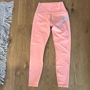 Orange High-Waisted Athletic Leggings